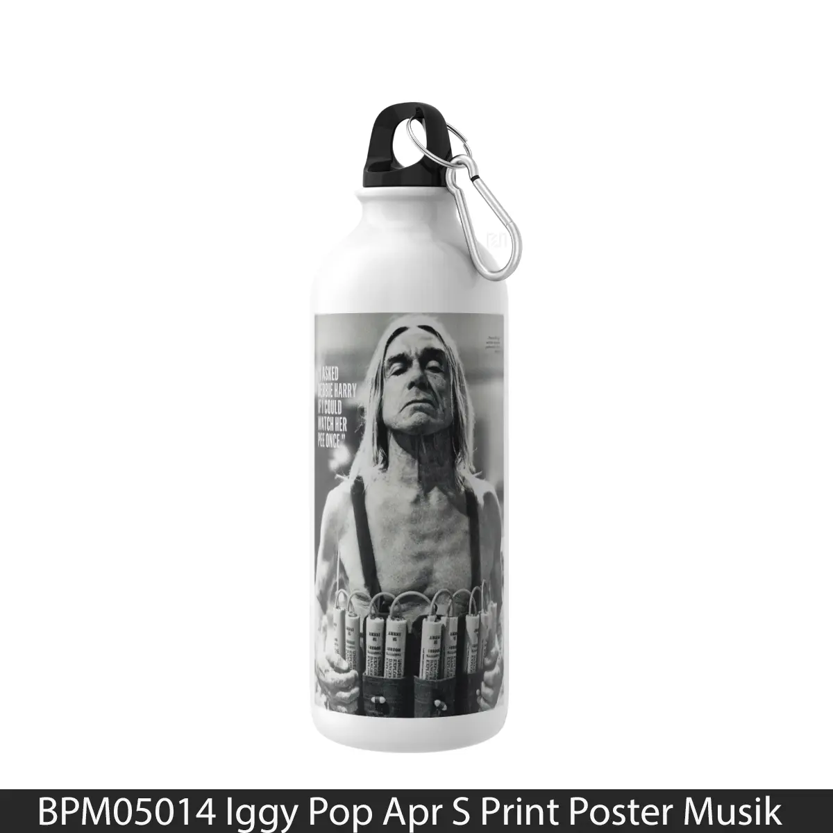 Botol Iggy Pop Apr S Print - Music Sport Bottle
