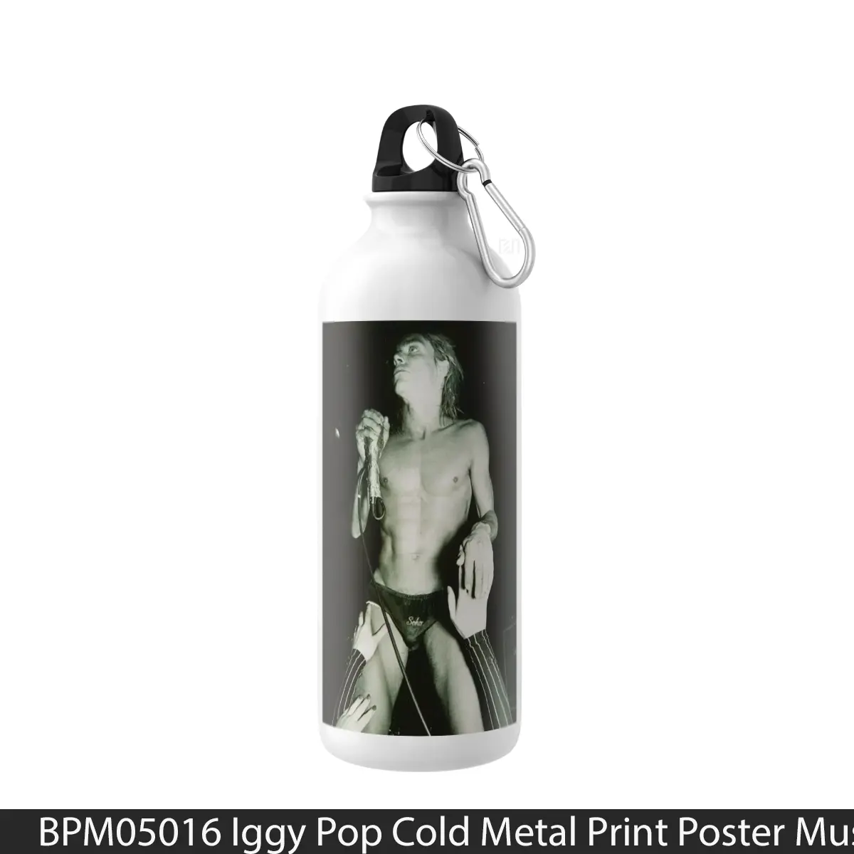 Botol Iggy Pop Cold Metal Print - Music Sport Bottle