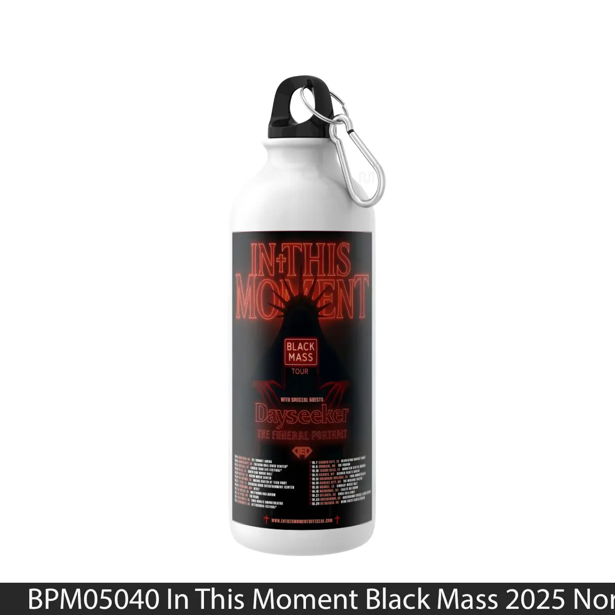 Botol In This Moment Black Mass 2025 North America Tour - Music Sport Bottle