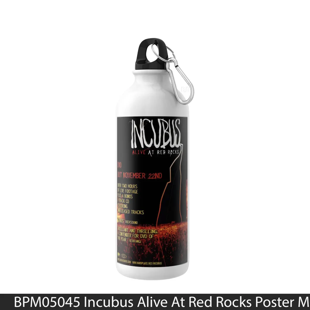 Botol Incubus Alive At Red Rocks - Music Sport Bottle
