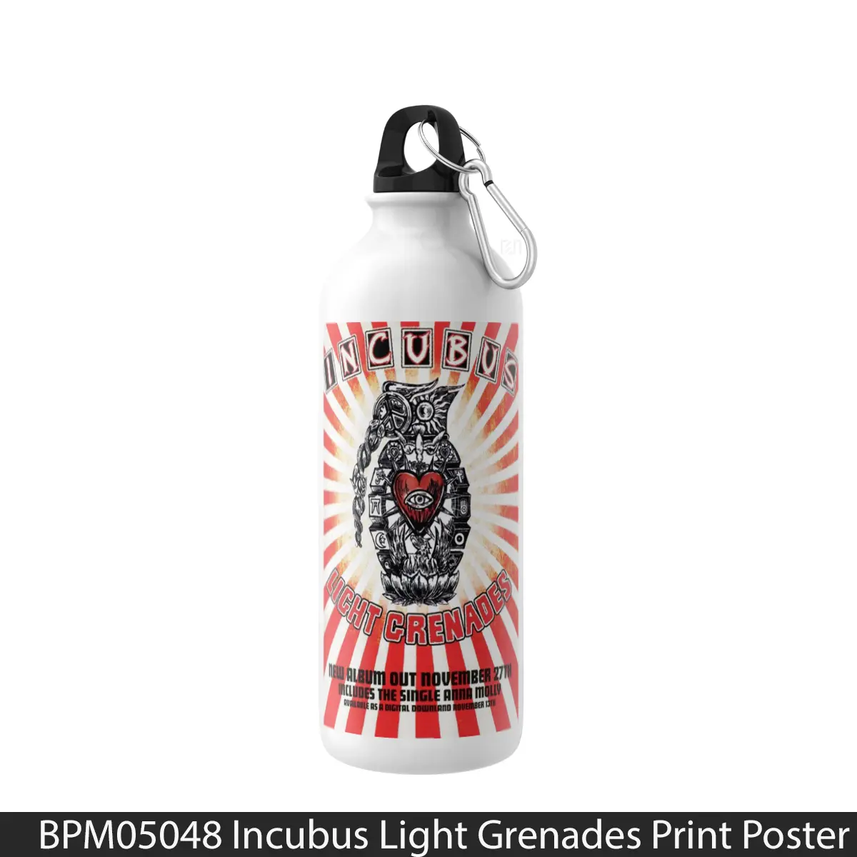 Botol Incubus Light Grenades Print - Music Sport Bottle