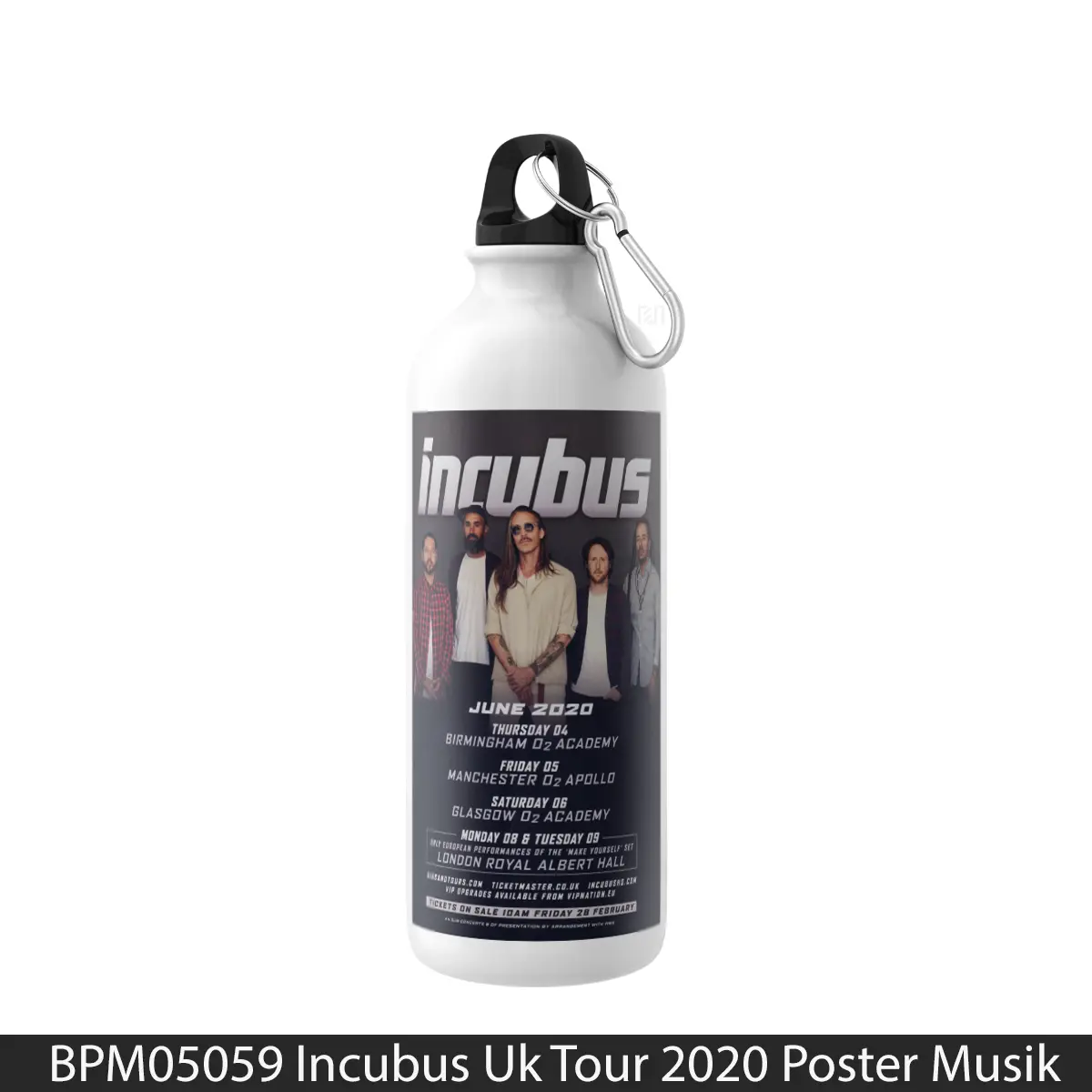 Botol Incubus Uk Tour 2020 - Music Sport Bottle