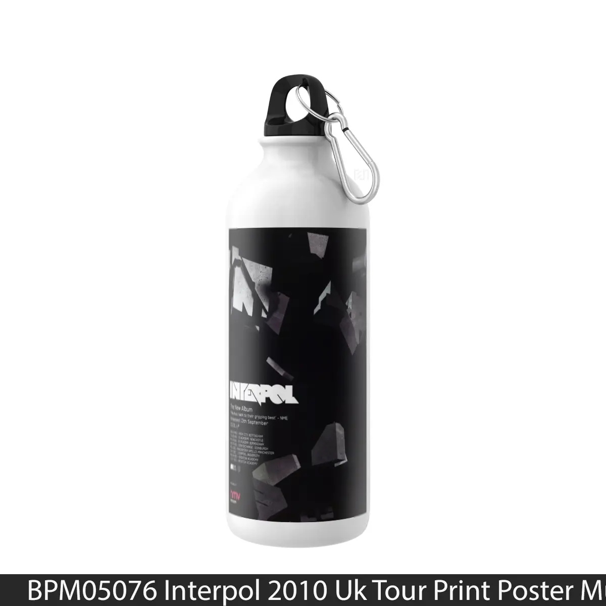 Botol Interpol 2010 Uk Tour Print - Music Sport Bottle