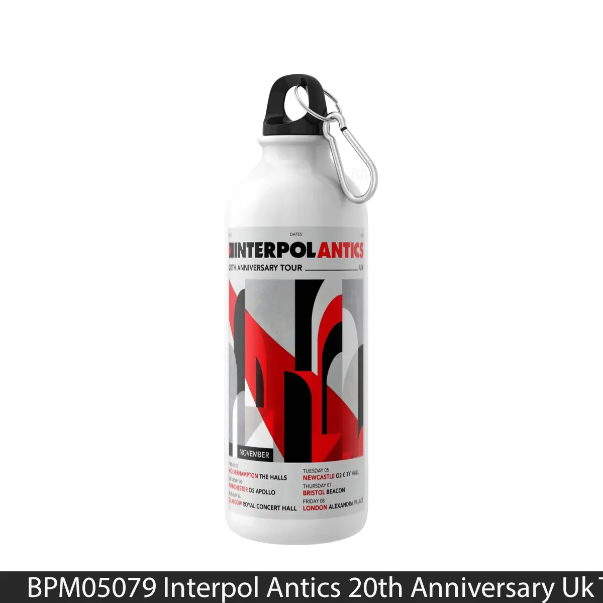 Botol Interpol Antics 20Th Anniversary Uk Tour 2024 - Music Sport Bottle