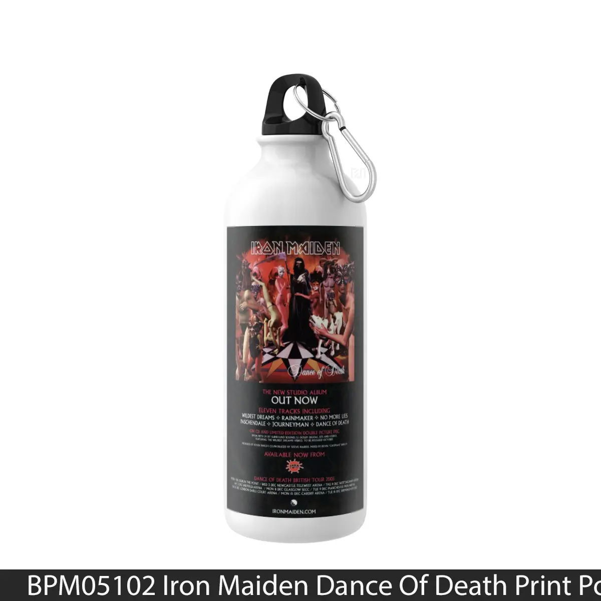 Botol Iron Maiden Dance Of Death Print - Music Sport Bottle