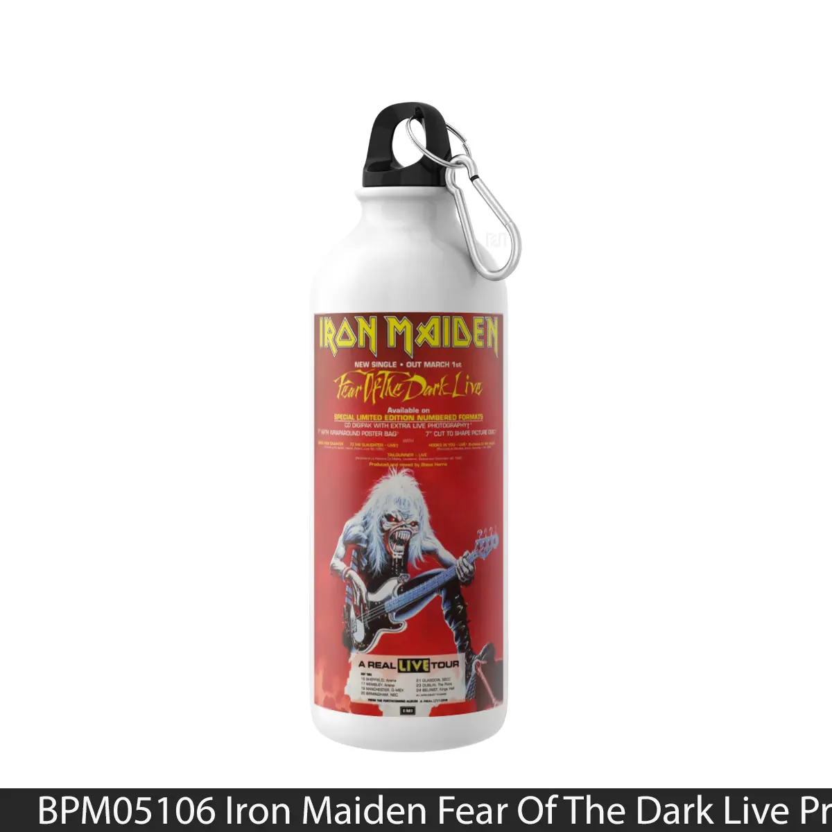 Botol Iron Maiden Fear Of The Dark Live Print - Music Sport Bottle
