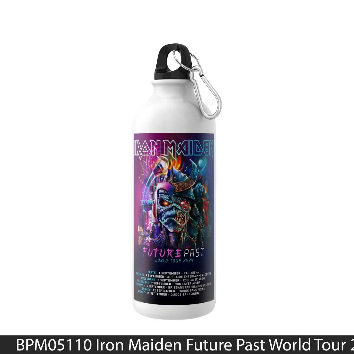 Botol Iron Maiden Future Past World Tour 2024 Australia - Music Sport Bottle