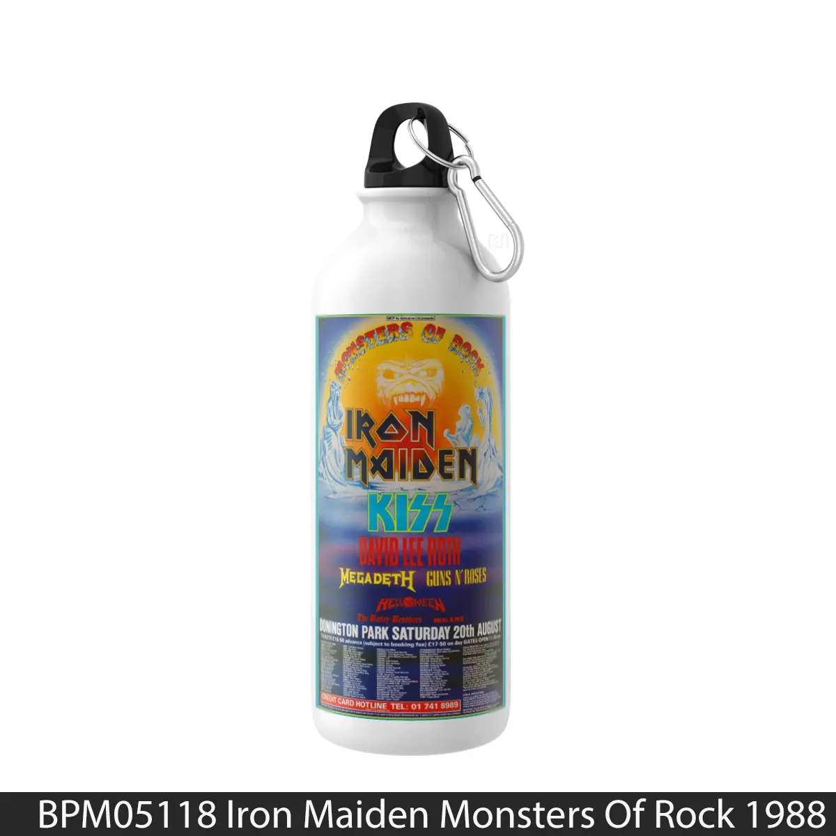 Botol Iron Maiden Monsters Of Rock 1988 - Music Sport Bottle