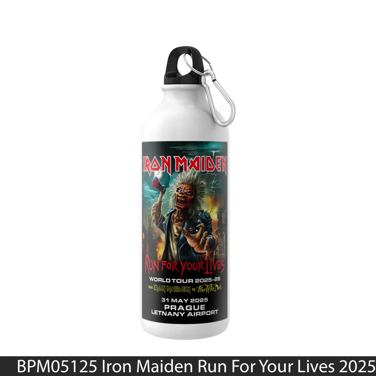 Botol Iron Maiden Run For Your Lives 2025 Tour 2 - Music Sport Bottle