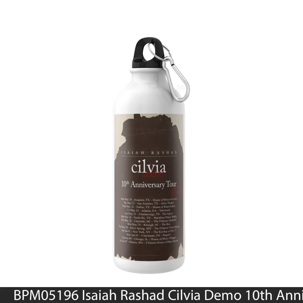 Botol Isaiah Rashad Cilvia Demo 10Th Anniversary Tour - Music Sport Bottle