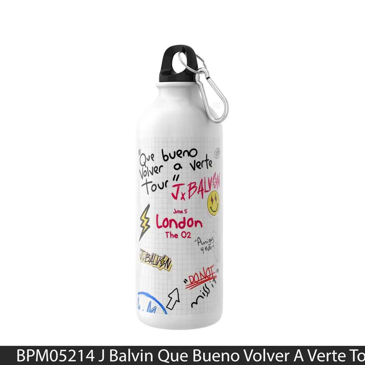 Botol J Balvin Que Bueno Volver A Verte Tour - Music Sport Bottle