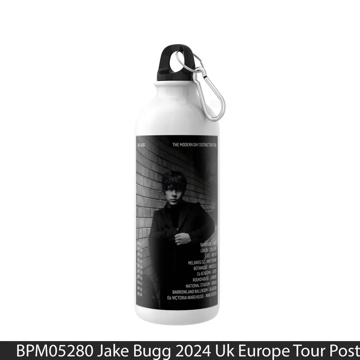 Botol Jake Bugg 2024 Uk Europe Tour - Music Sport Bottle