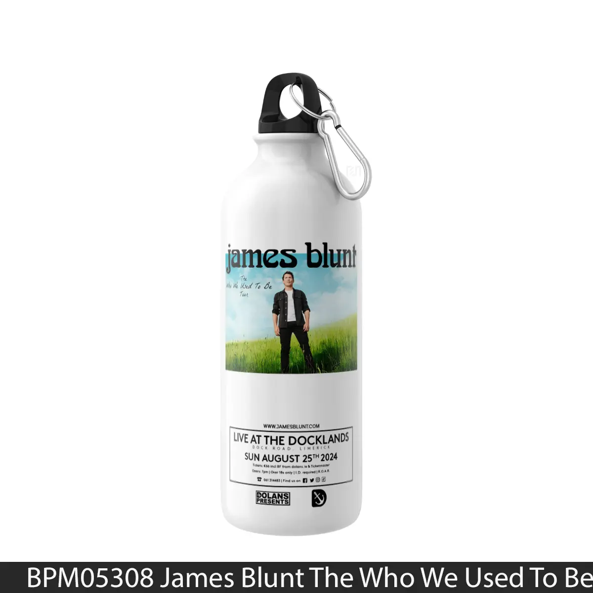 Botol James Blunt The Who We Used To Be 2024 Tour - Music Sport Bottle