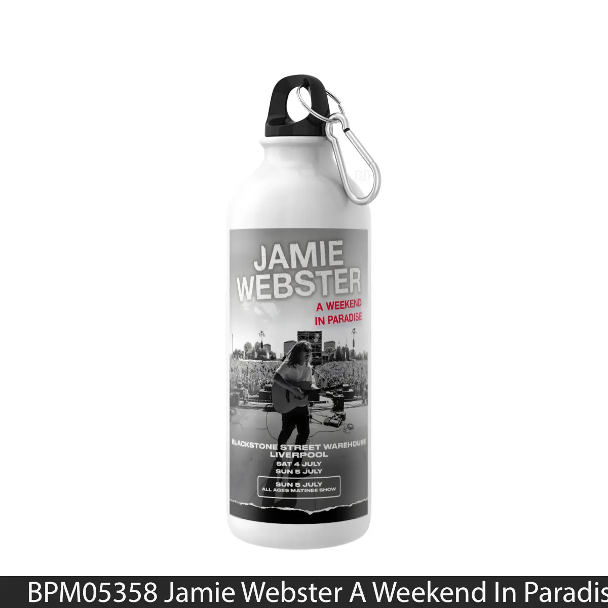 Botol Jamie Webster A Weekend In Paradise 2026 Tour Live - Music Sport Bottle