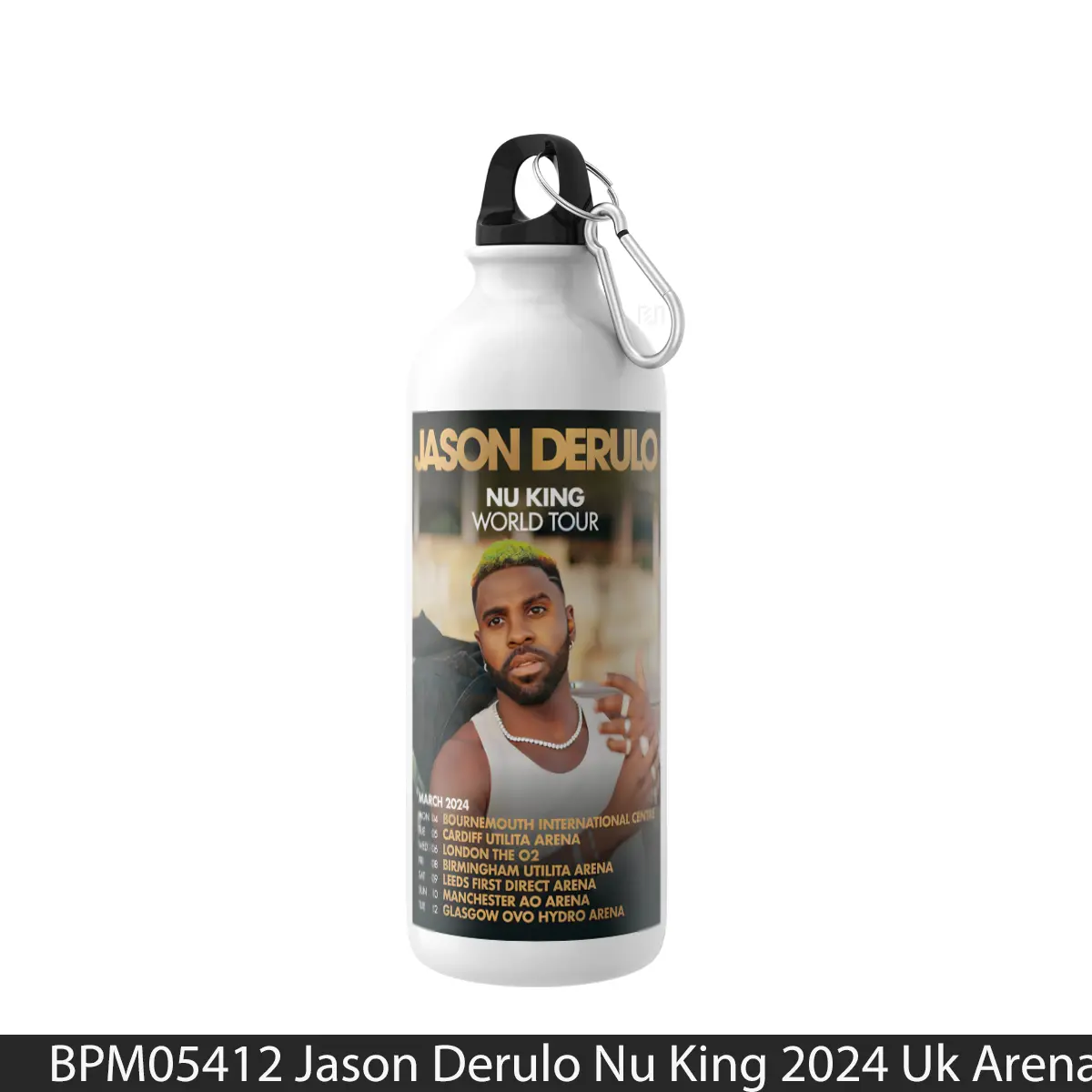 Botol Jason Derulo Nu King 2024 Uk Arena Tour - Music Sport Bottle