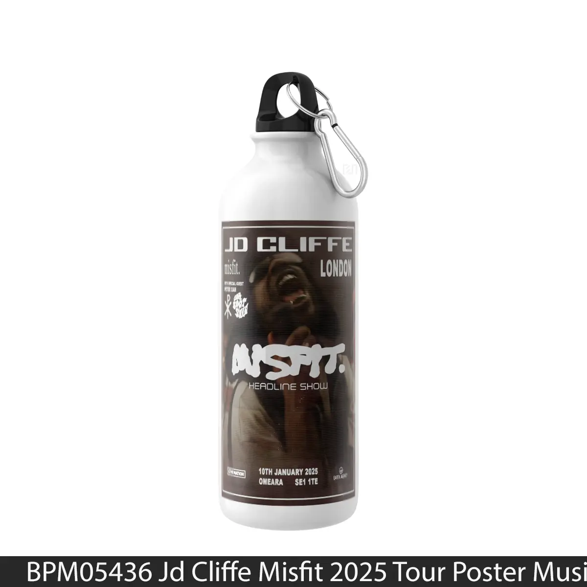 Botol Jd Cliffe Misfit 2025 Tour - Music Sport Bottle