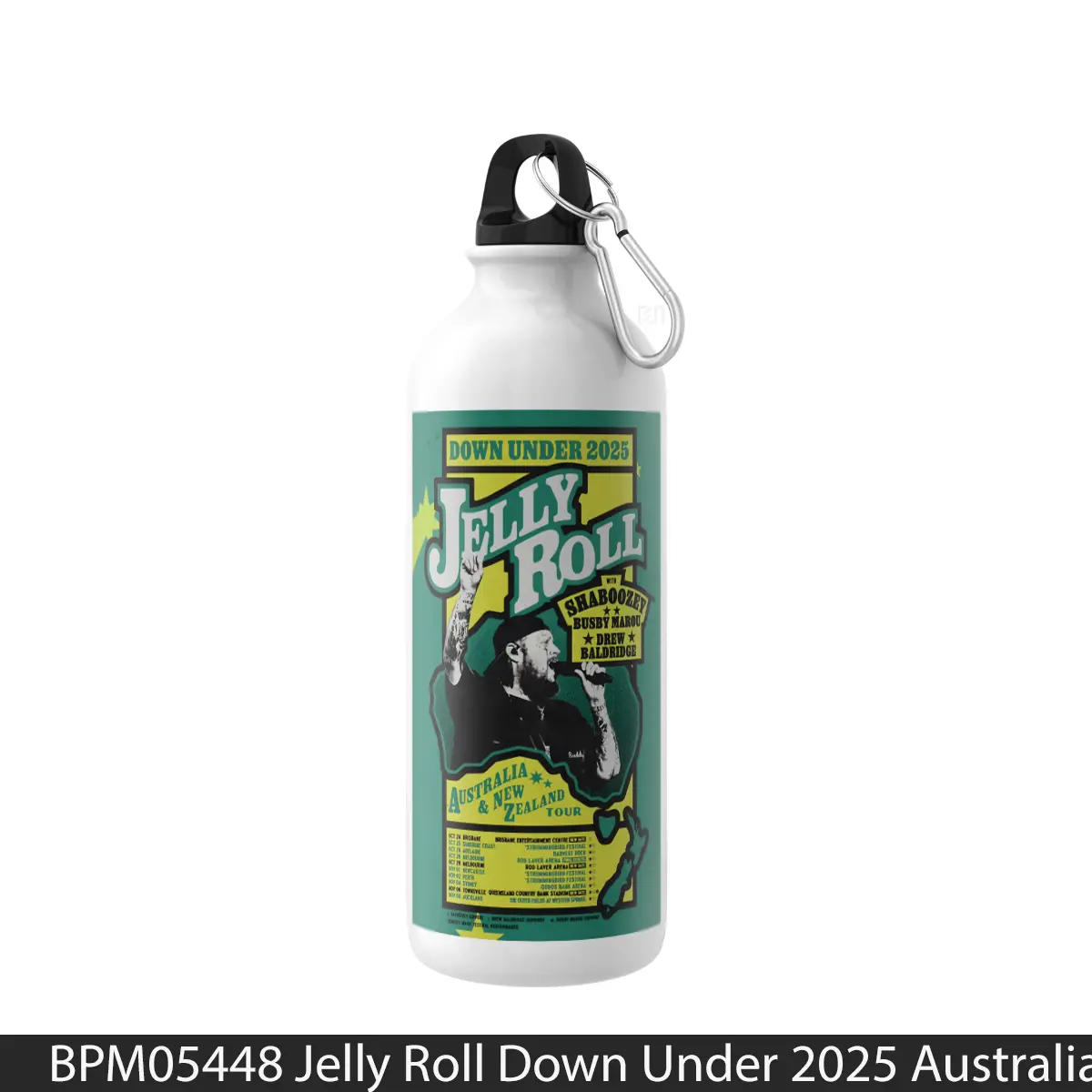 Botol Jelly Roll Down Under 2025 Australia New Zealand - Music Sport Bottle