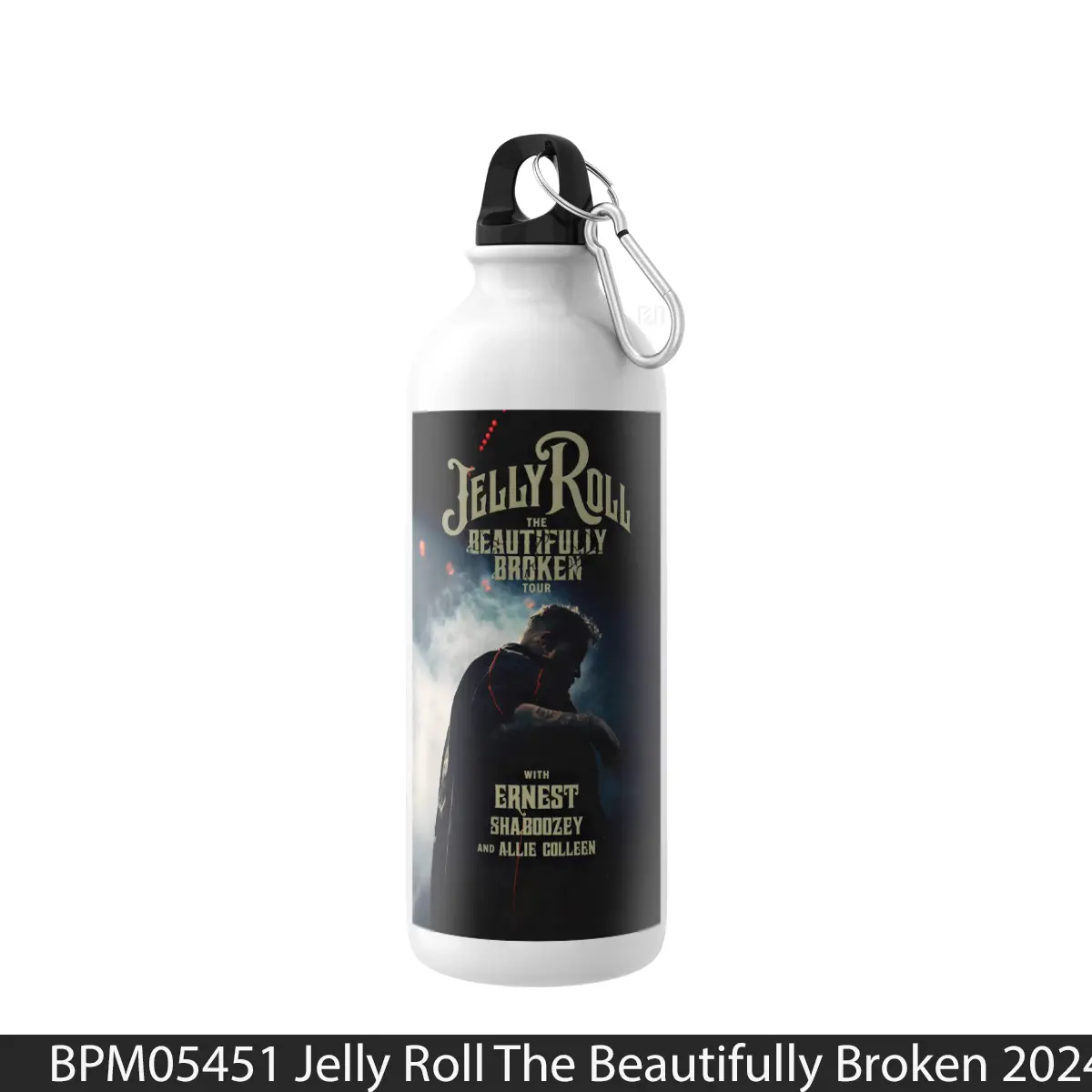 Botol Jelly Roll The Beautifully Broken 2024 Tour - Music Sport Bottle