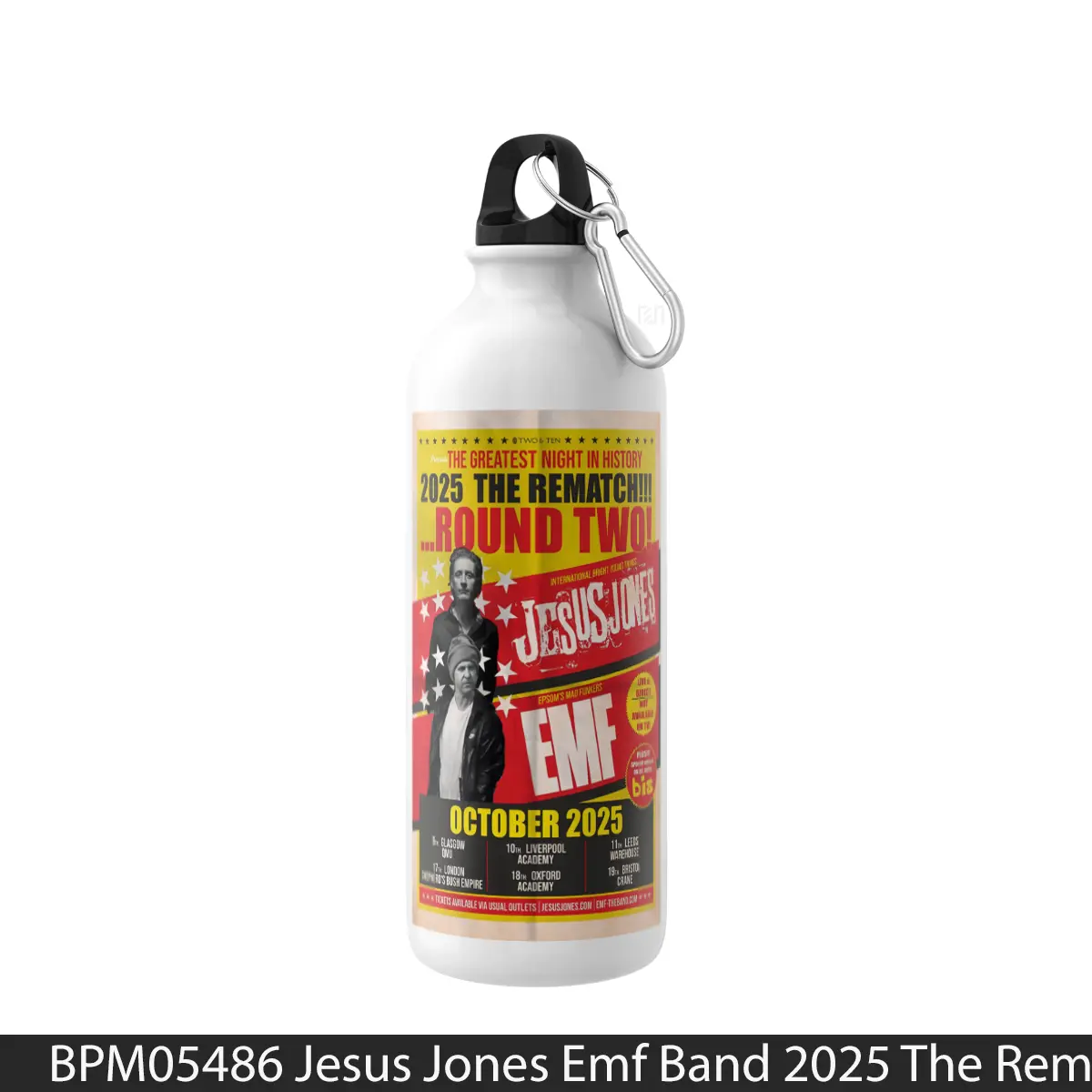 Botol Jesus Jones Emf Band 2025 The Rematch Uk Tour - Music Sport Bottle