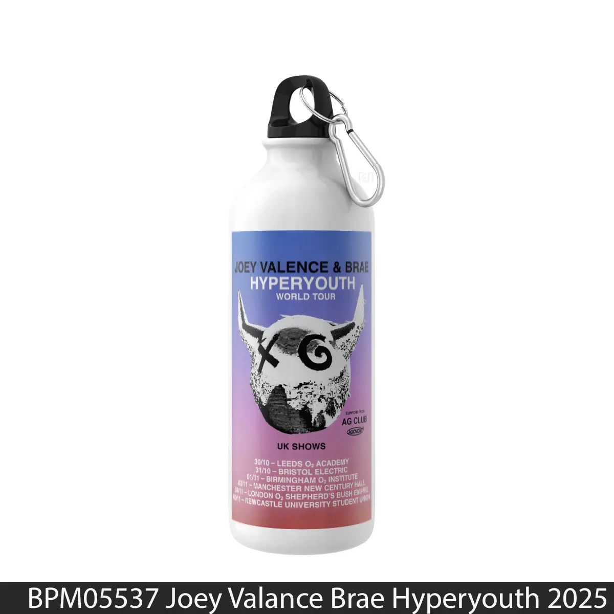 Botol Joey Valance Brae Hyperyouth 2025 Uk Tour - Music Sport Bottle