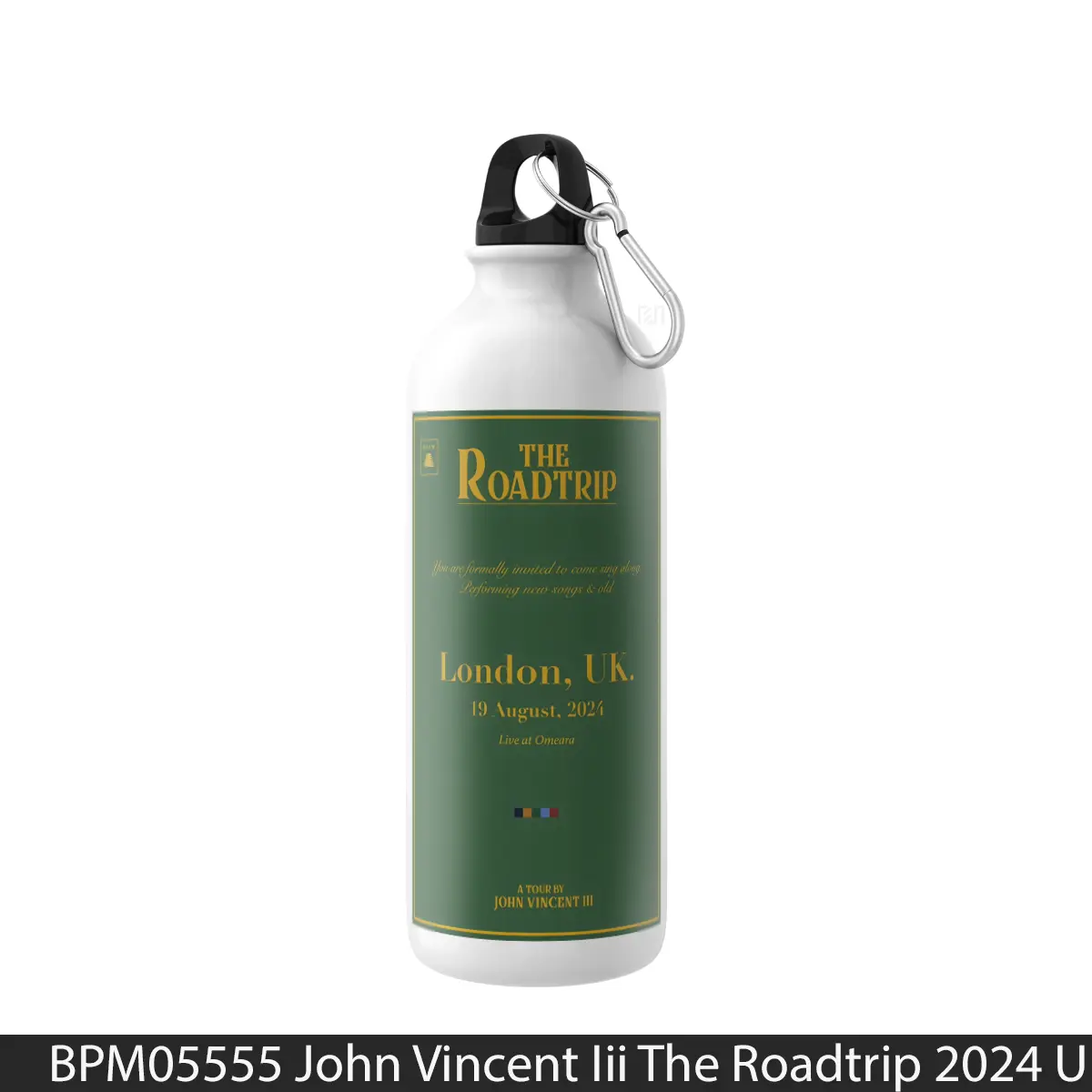 Botol John Vincent Iii The Roadtrip 2024 Uk Tour - Music Sport Bottle