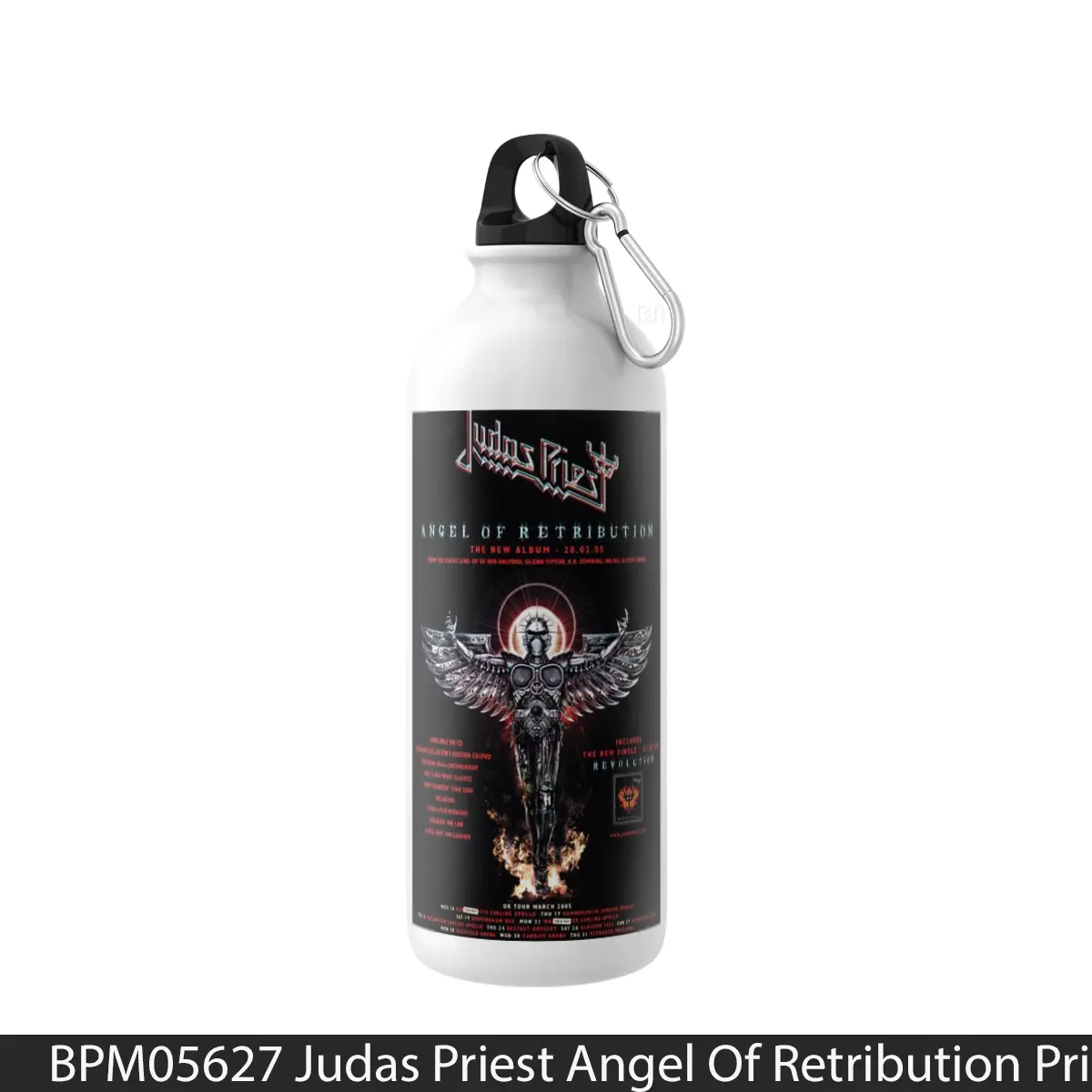 Botol Judas Priest Angel Of Retribution Print - Music Sport Bottle