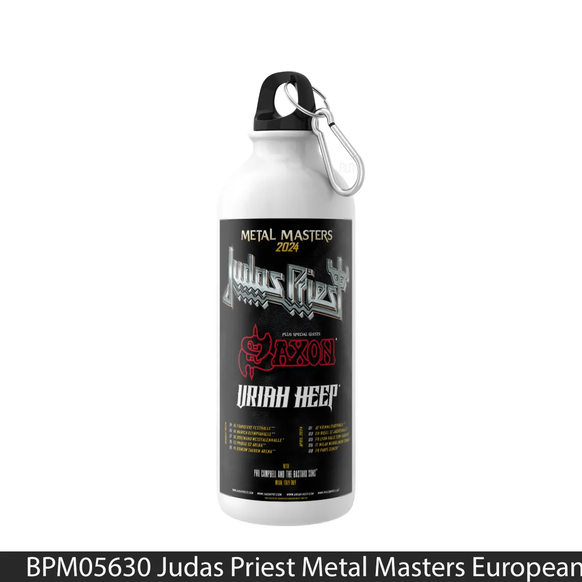 Botol Judas Priest Metal Masters European Tour 2024 - Music Sport Bottle