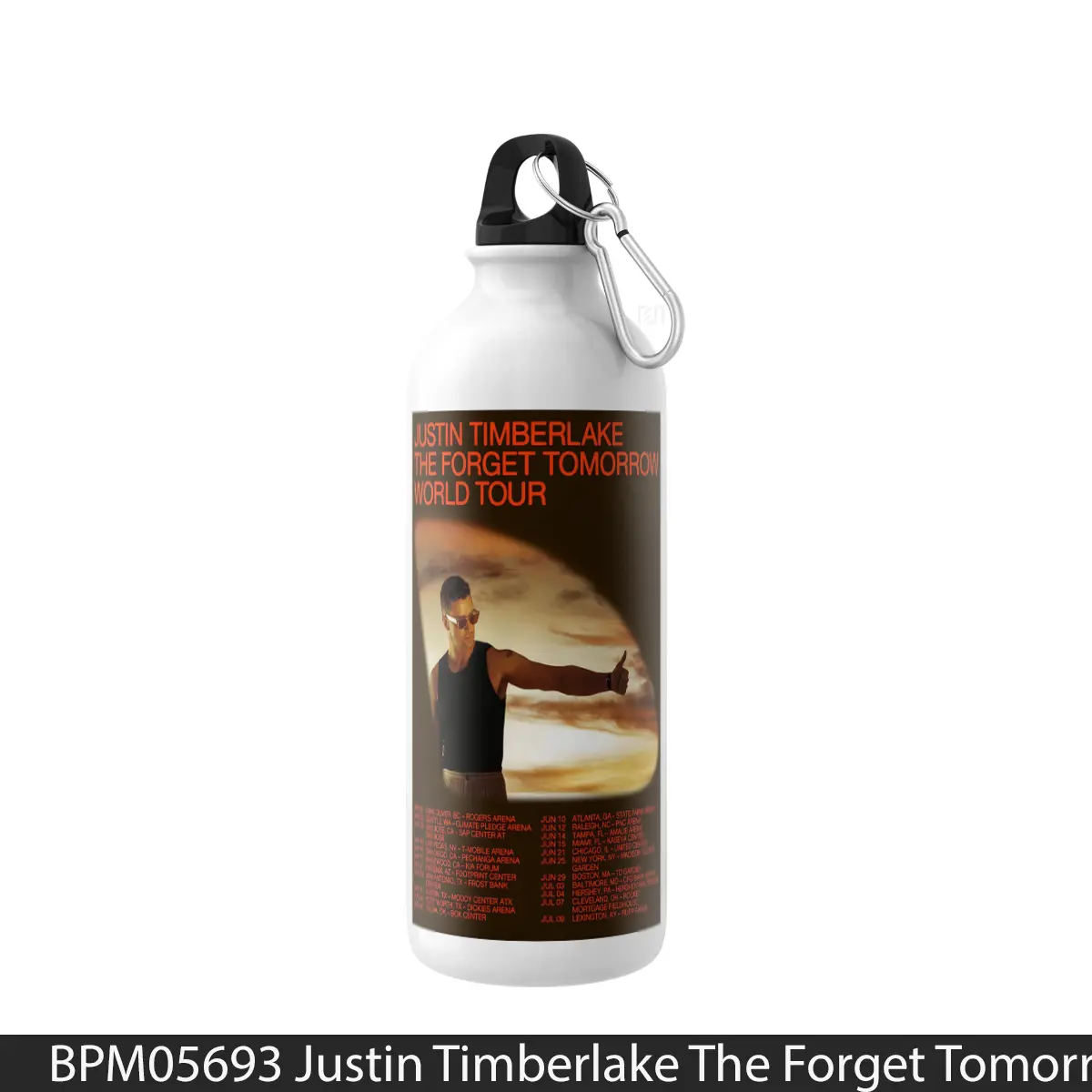 Botol Justin Timberlake The Forget Tomorrow 2024 North A - Music Sport Bottle