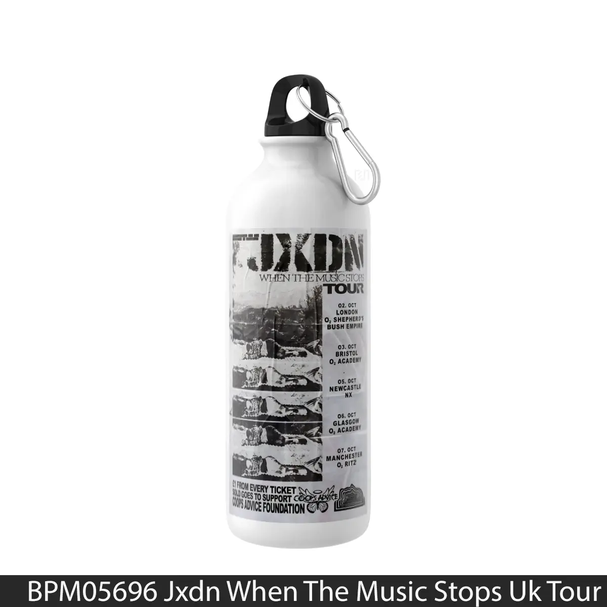 Botol Jxdn When The Music Stops Uk Tour 2024 - Music Sport Bottle