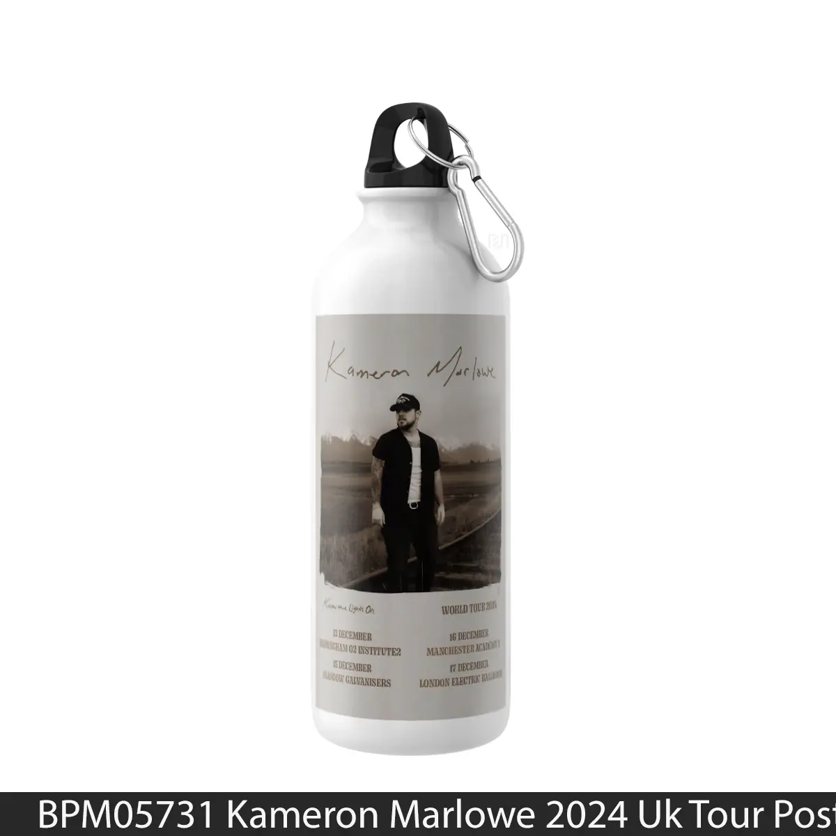 Botol Kameron Marlowe 2024 Uk Tour - Music Sport Bottle