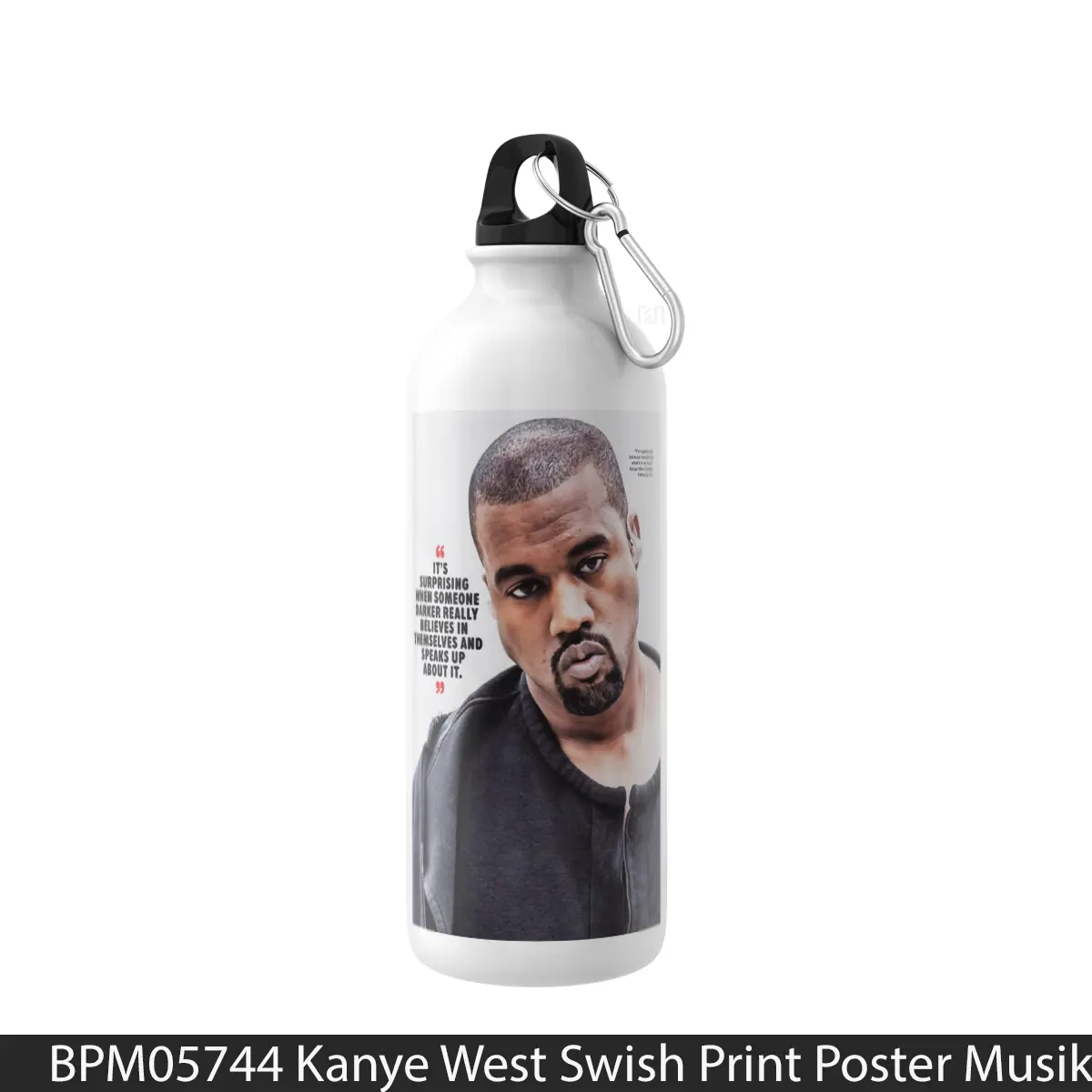 Botol Kanye West Swish Print - Music Sport Bottle