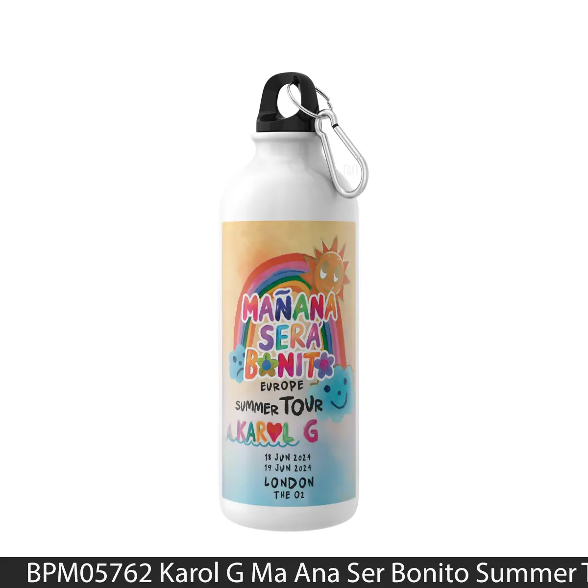 Botol Karol G Ma Ana Ser Bonito Summer Tour 2024 London - Music Sport Bottle