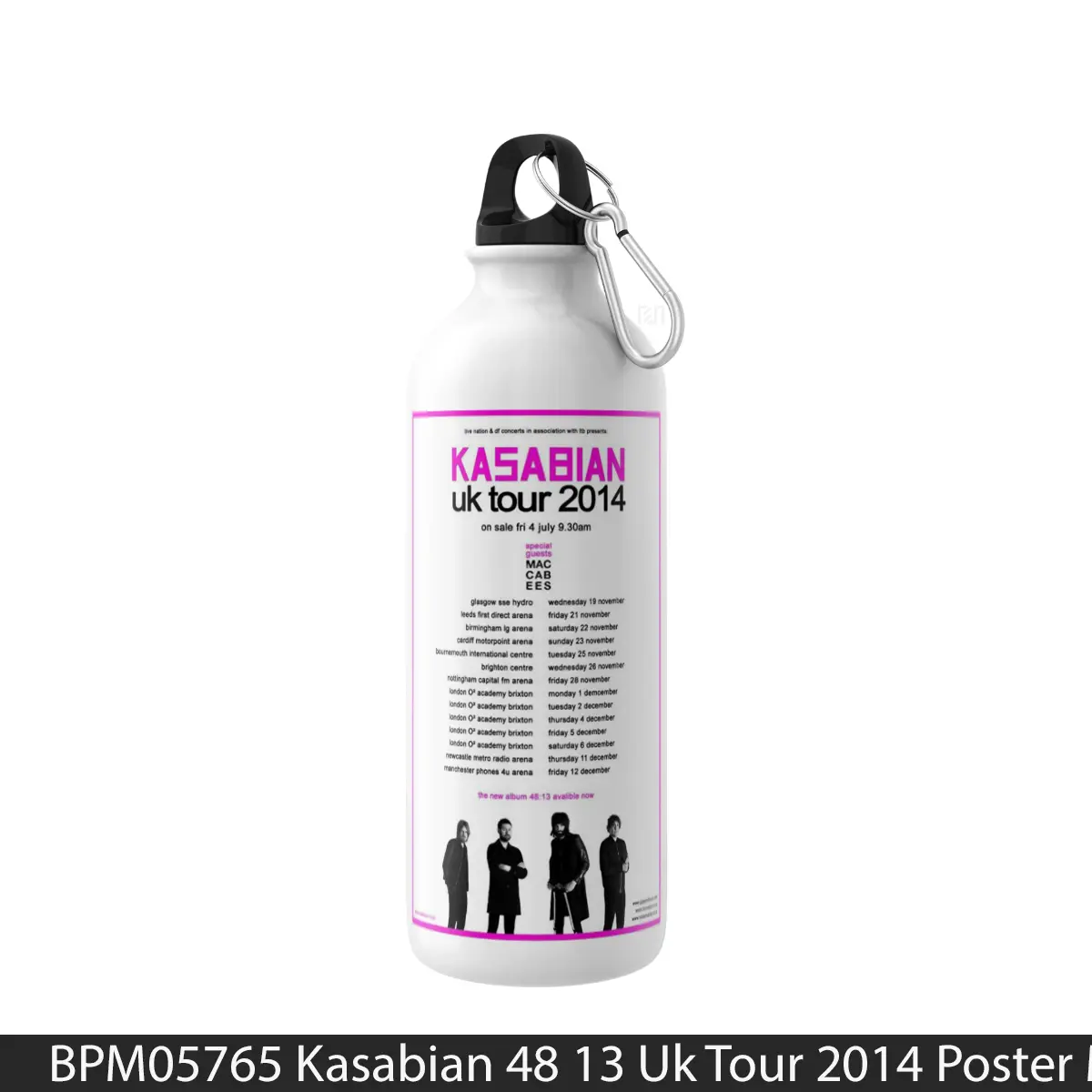 Botol Kasabian 48 13 Uk Tour 2014 - Music Sport Bottle