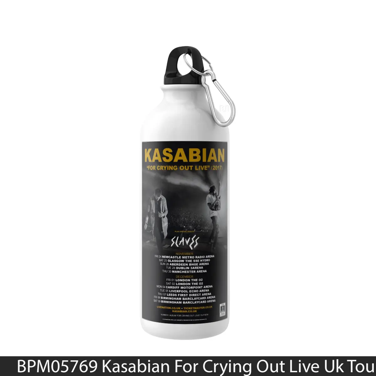 Botol Kasabian For Crying Out Live Uk Tour 2017 - Music Sport Bottle