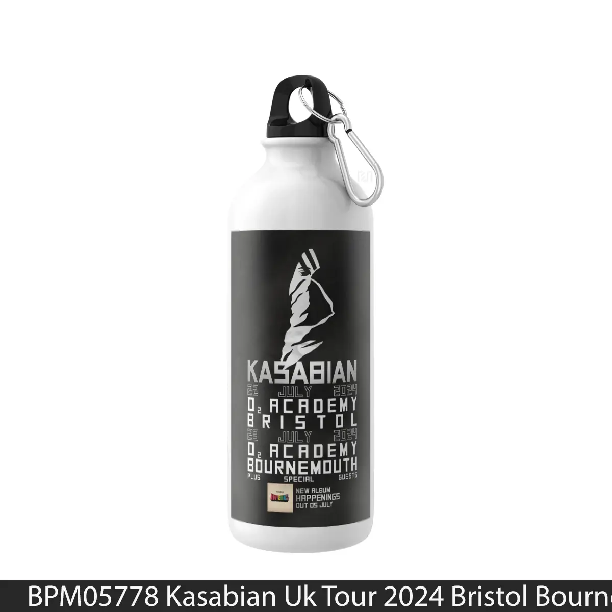 Botol Kasabian Uk Tour 2024 Bristol Bournemouth - Music Sport Bottle