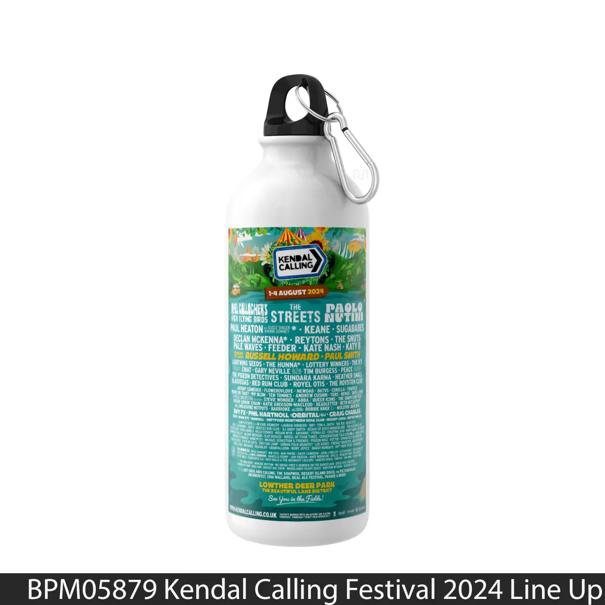 Botol Kendal Calling Festival 2024 Line Up - Music Sport Bottle