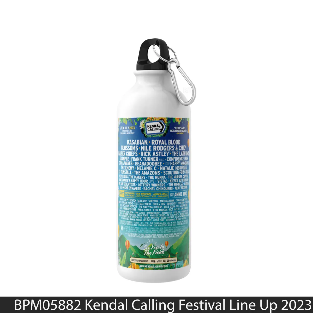 Botol Kendal Calling Festival Line Up 2023 - Music Sport Bottle