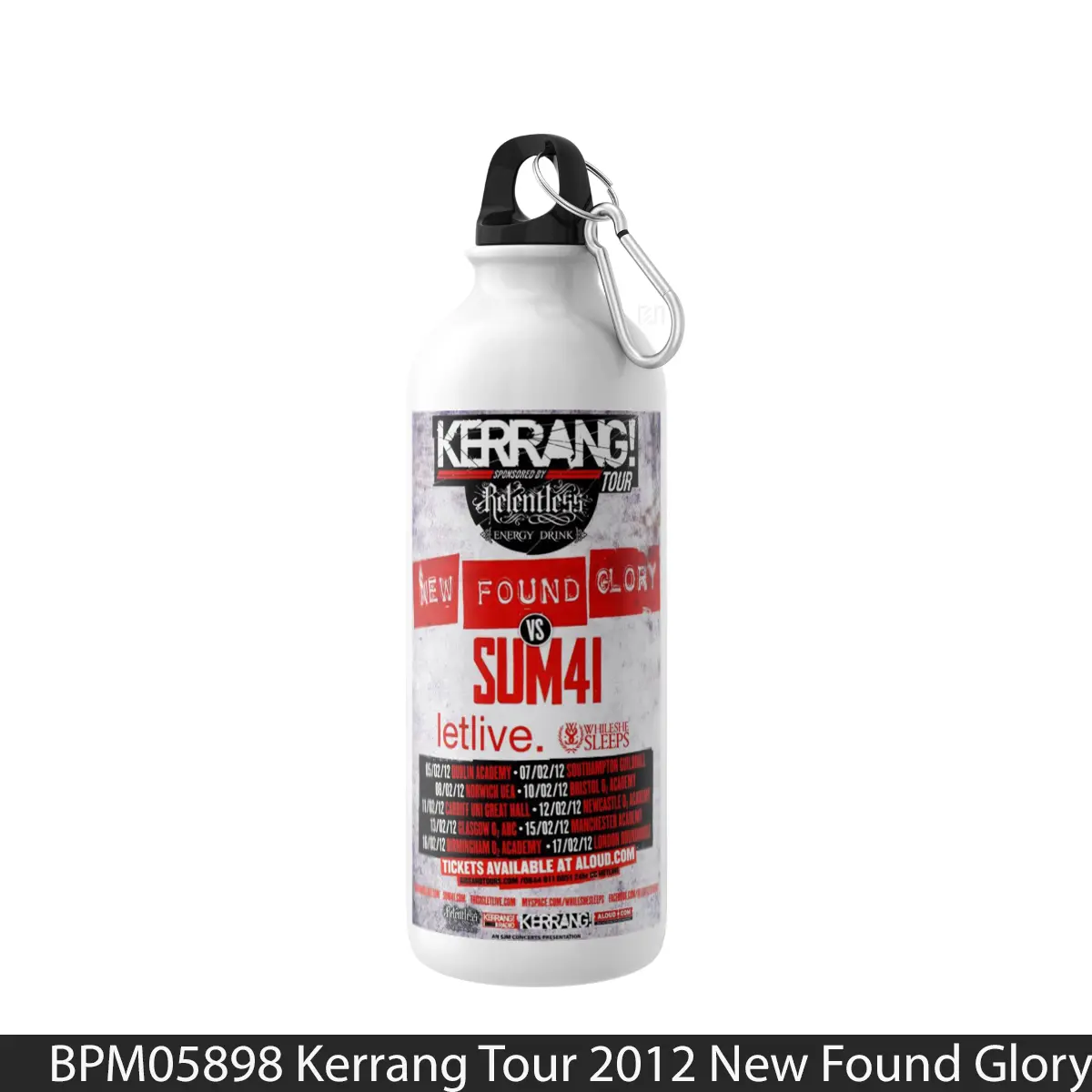 Botol Kerrang Tour 2012 New Found Glory Sum 41 - Music Sport Bottle