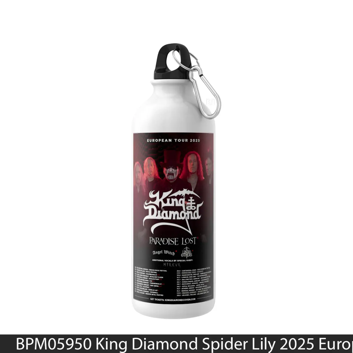Botol King Diamond Spider Lily 2025 Europe Uk Tour Poste - Music Sport Bottle