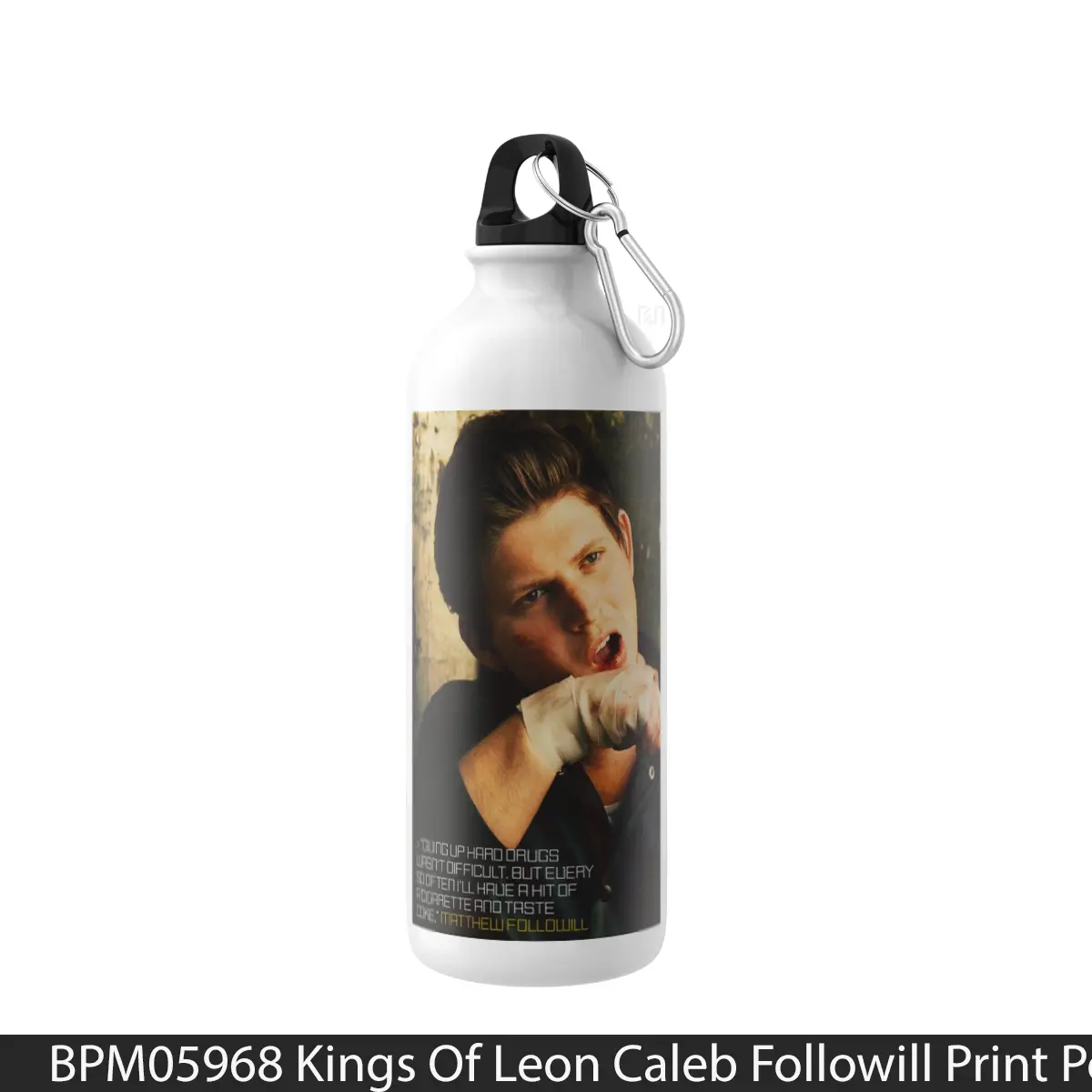 Botol Kings Of Leon Caleb Followill Print - Music Sport Bottle