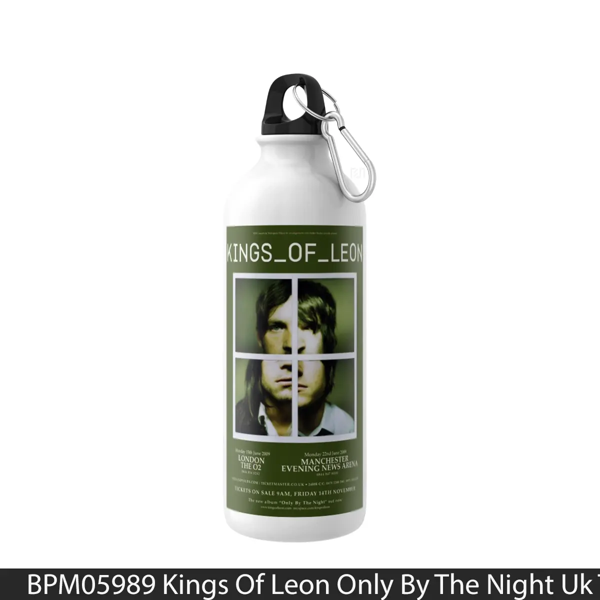 Botol Kings Of Leon Only By The Night Uk Tour 2009 - Music Sport Bottle