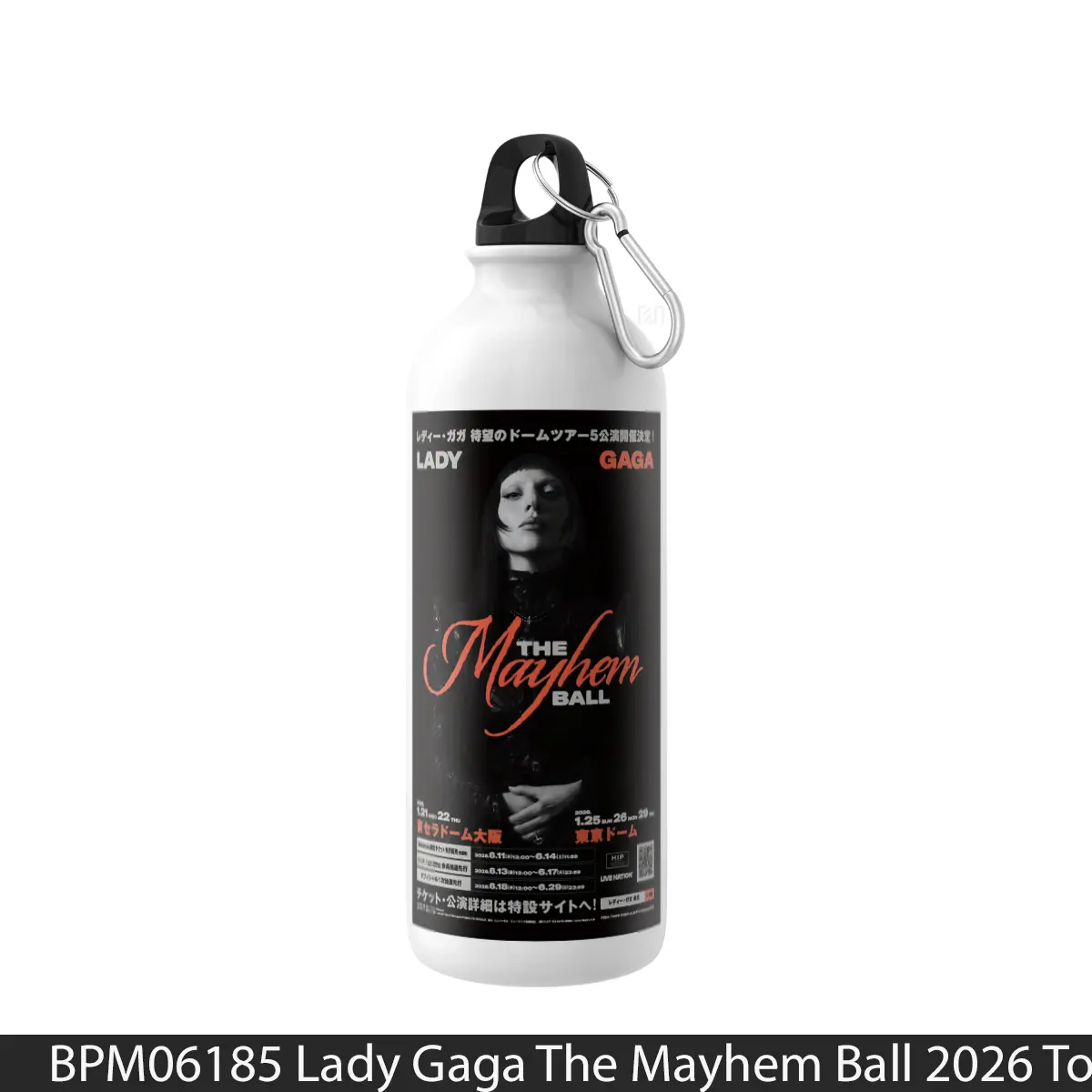 Botol Lady Gaga The Mayhem Ball 2026 Tour - Music Sport Bottle