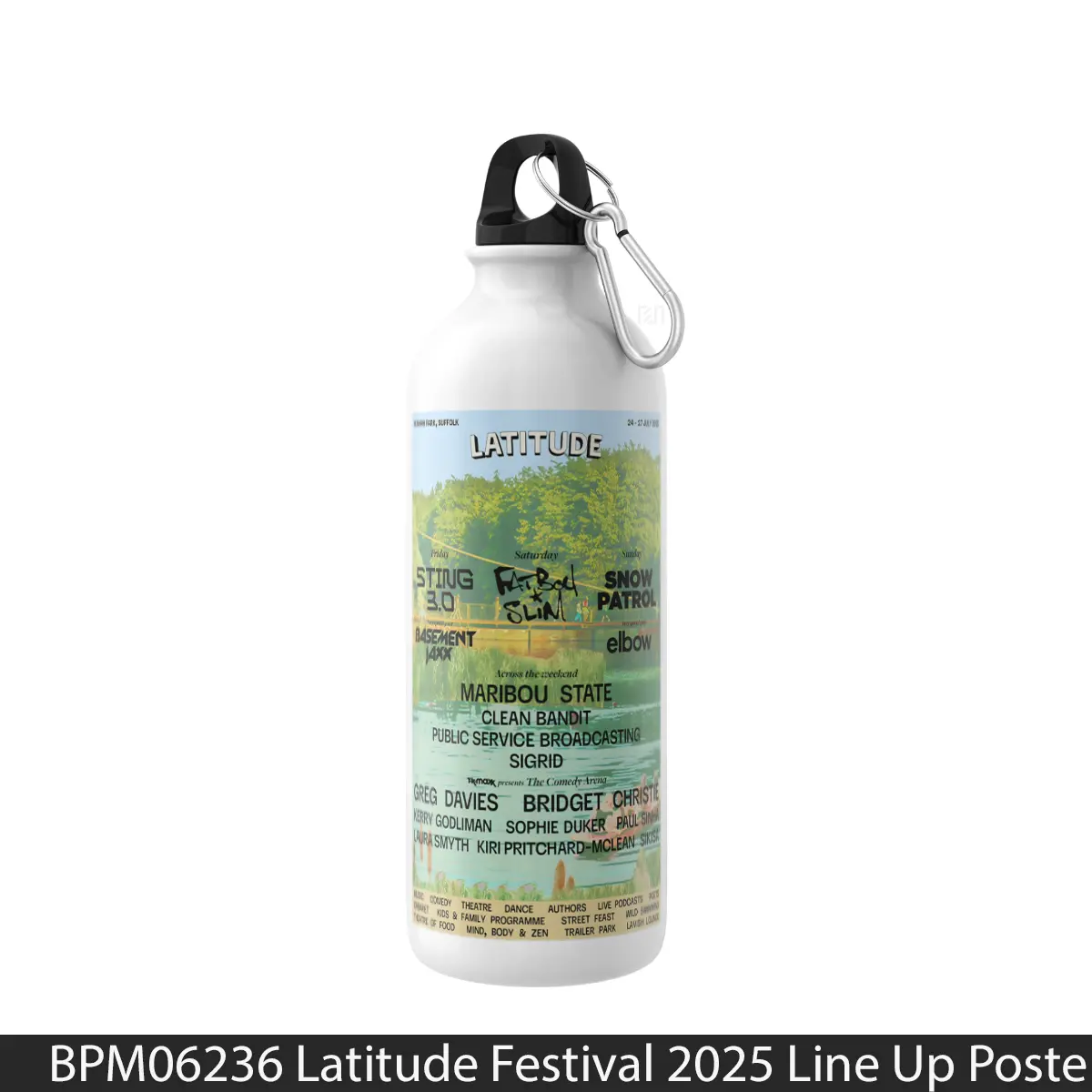 Botol Latitude Festival 2025 Line Up - Music Sport Bottle