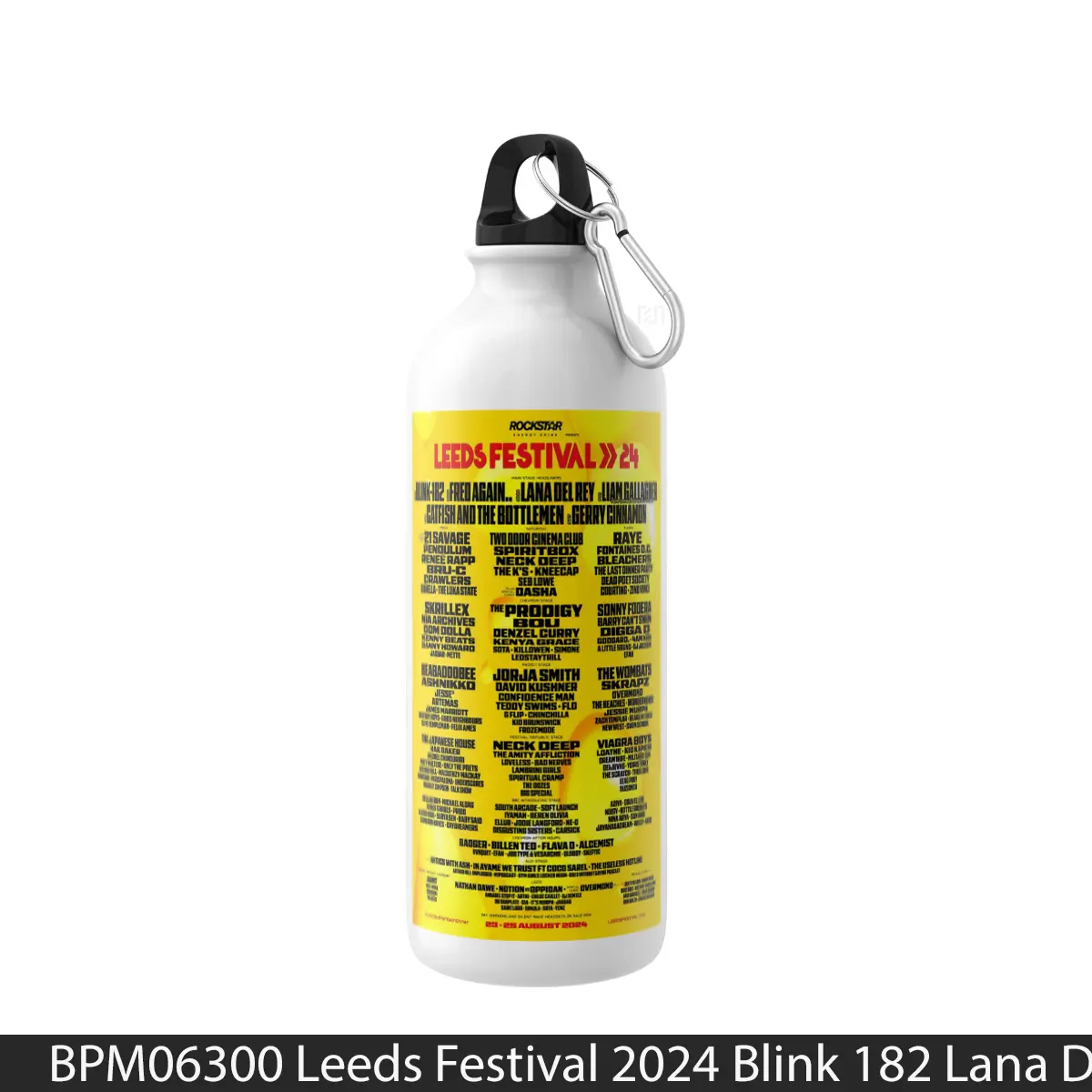 Botol Leeds Festival 2024 Blink 182 Lana Del Rey Liam Gallagher - Music Sport Bottle