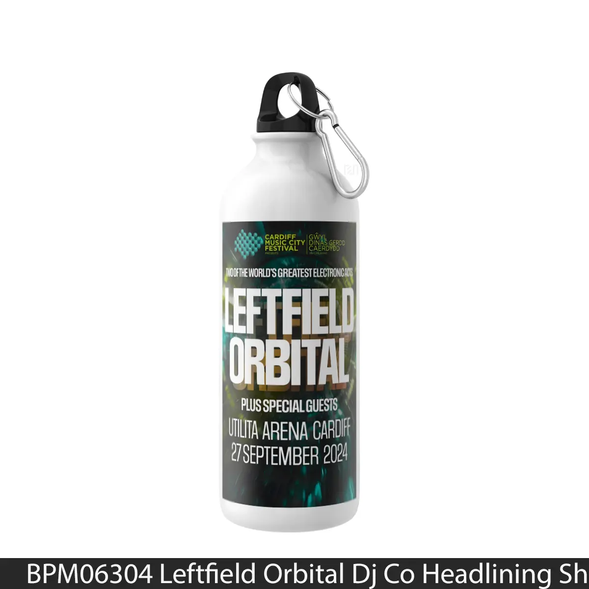 Botol Leftfield Orbital Dj Co Headlining Show Cardiff Utilita Arena - Music Sport Bottle