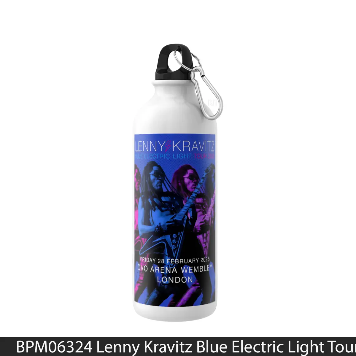 Botol Lenny Kravitz Blue Electric Light Tour London - Music Sport Bottle
