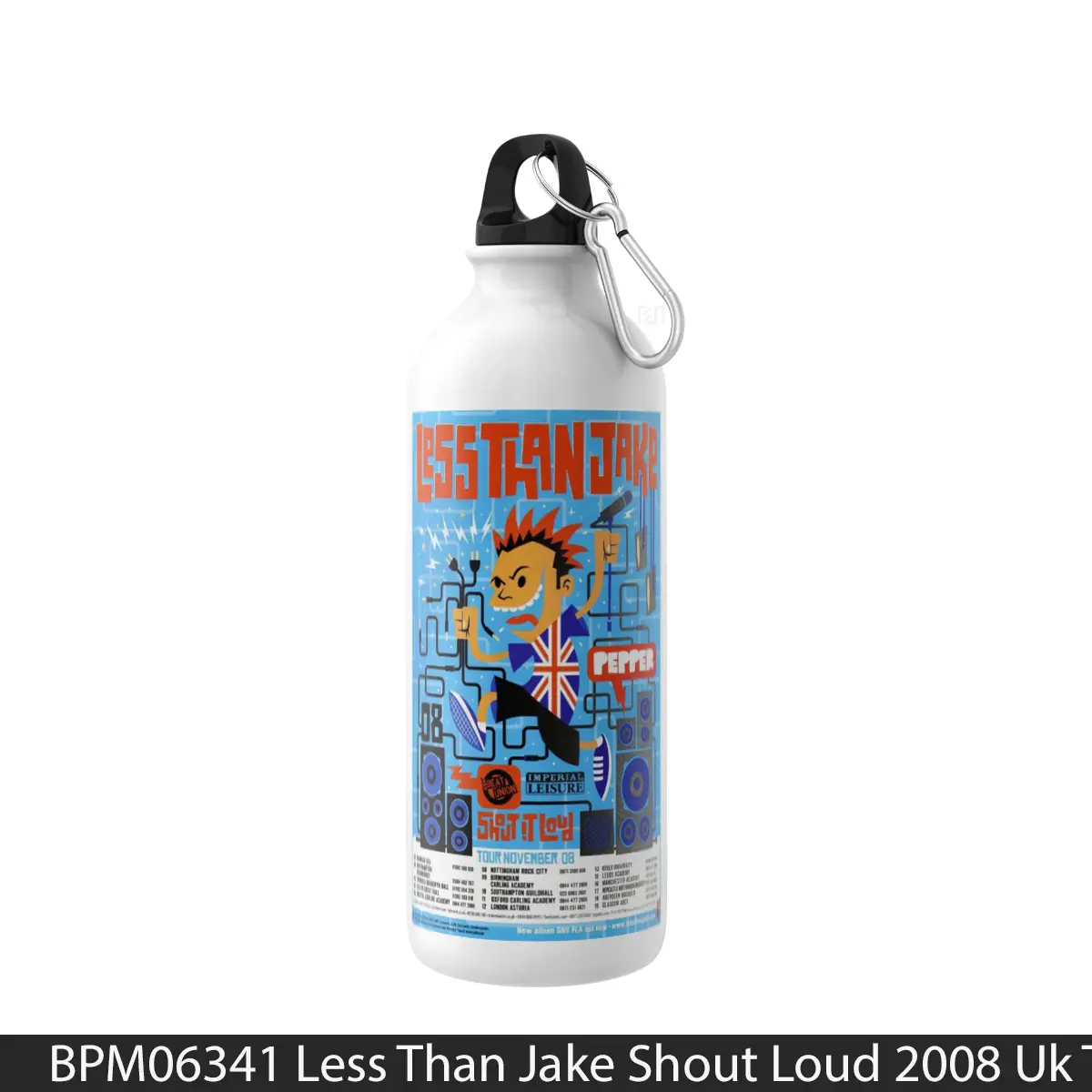 Botol Less Than Jake Shout Loud 2008 Uk Tour - Music Sport Bottle
