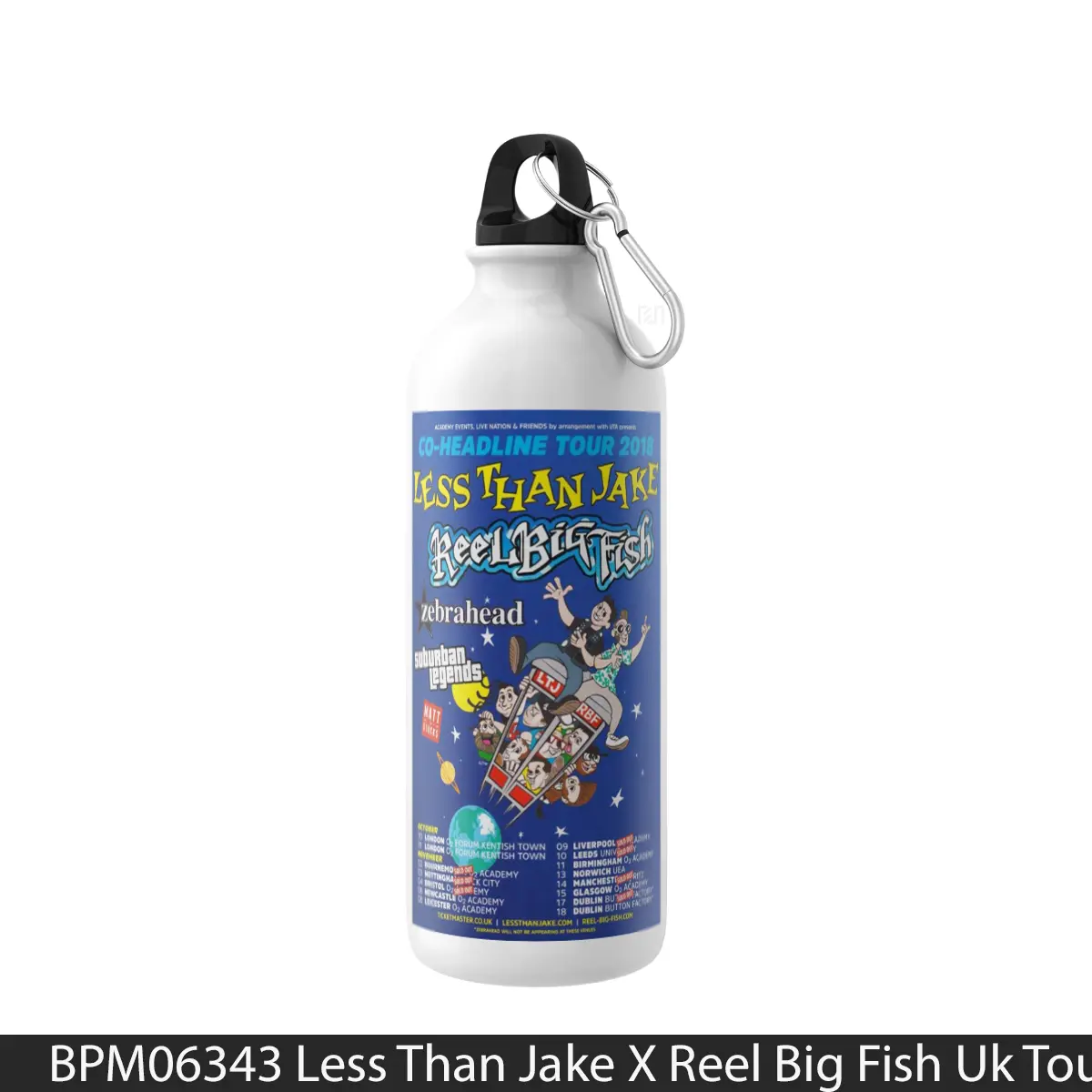 Botol Less Than Jake X Reel Big Fish Uk Tour 2018 - Music Sport Bottle