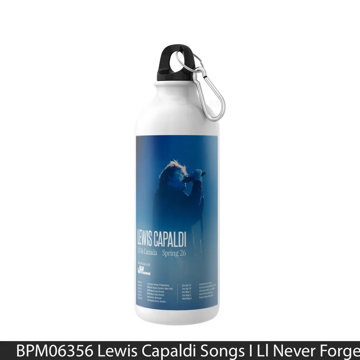 Botol Lewis Capaldi Songs I Ll Never Forget 2026 North America Tour - Music Sport Bottle