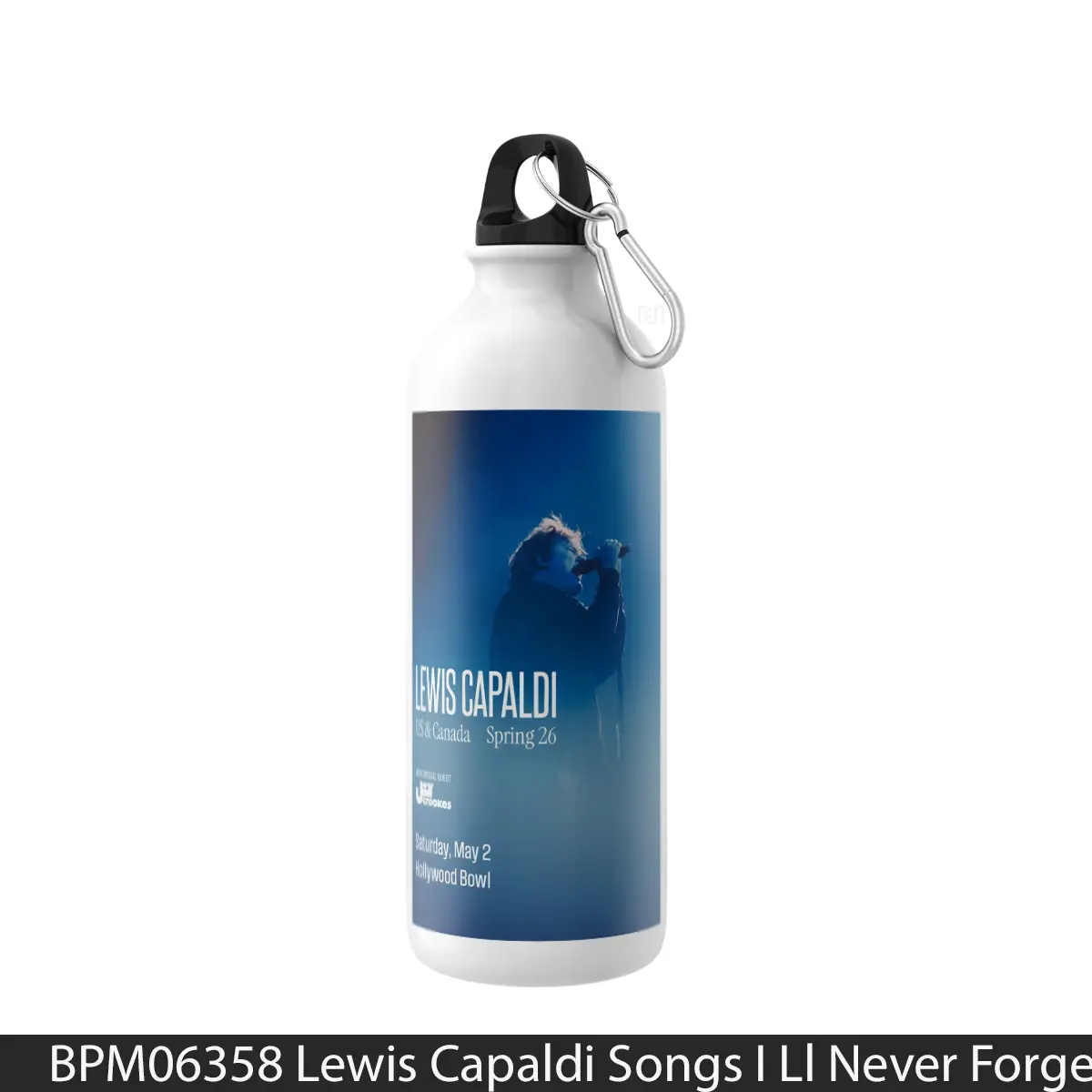 Botol Lewis Capaldi Songs I Ll Never Forget 2026 Tour Hove - Music Sport Bottle